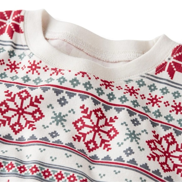 Carter's Little Planet Red & White Snowflake Pajama Set ChristmaSize 18 months - Picture 2 of 8